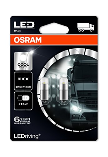 Osram 3924CW-02B LEDriving LED Retrofit T4W per Illuminazione Interna, Cool White 6000K, 24V, Blister Doppio