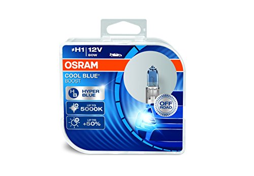 OSRAM COOL BLUE BOOST H1, halogen headlight lamp, 62150CBB-HCB, 12 V passenger car, duobox (2 units)