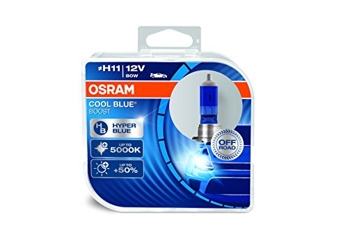 OSRAM COOL BLUE BOOST H11, halogen headlight lamp, 62211CBB-HCB, 12 V passenger car, duobox (2 units)