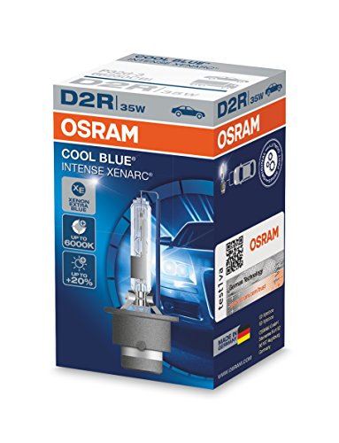 OSRAM XENARC COOL BLUE INTENSE D2R Lampada per proiettori allo Xeno 66250CBI 20% di luce in più - Confezione singola