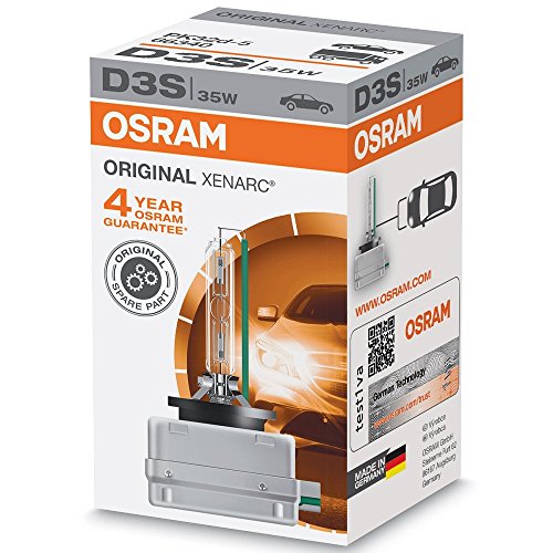 OSRAM XENARC ORIGINAL D3S Lampada per proiettori allo Xeno 66340 +100% 4150K di luce in più in Confezione singola