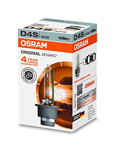 OSRAM XENARC ORIGINAL D4S Lampada per proiettori allo Xeno 66440 +100% 4150K di luce in più in Confezione singola