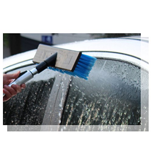 OUNONA Spazzola telescopica per lavaggio pulizia di auto e finestre (Blu)