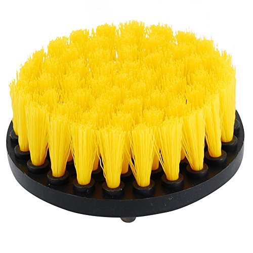 Oxoxo drill Brush - 4 inch media rigidità alimentazione per trapano spazzolone per pulizia doccia, vasca da bagno, piastrelle, intonaco, moquette, gomme, barche