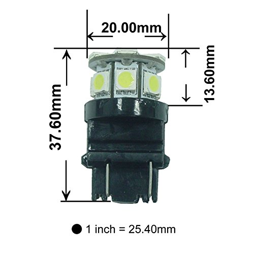 PA 2PCS SMD LED 3157 3457 a 3156 auto luce di stop/Luce posteriore/laterale luce/fanale/indicatore di direzione lampadine Ice blue-12 V