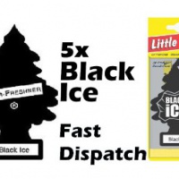 Pacco 5 Deodoranti Profumazione Ambiente Magic Tree Black Ice