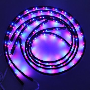 Pakhuis 7 Farbe LED flexible Streifen unter Auto Glow Unterboden Neon Lights Kit 48