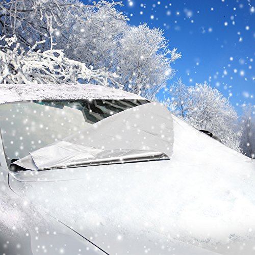 Parabrezza per Parabrezza Auto, Mopalwin Protezione parabrezza antighiaccio Anti-Gelo Auto Copertura per Parasole Invernale Protegge dal Sole e Neve