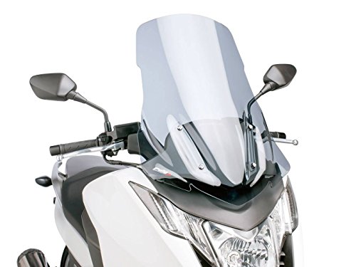 Parabrezza Touring Puig 6035H per Maxiscooter Integra 2012-2015, Integra 750 2014/2015, colore: grigio, taglia: M