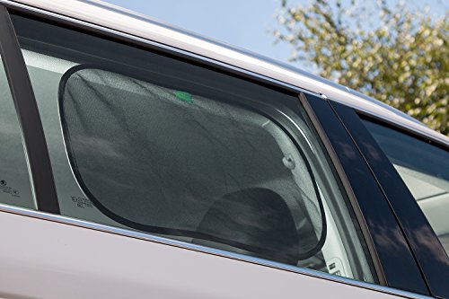 Parasole Universale per Auto | Include 2 x Parasoli per protezione UV adAlta Densità | Installabile in Pochi Secondi | Protezione per Tutta la Famiglia