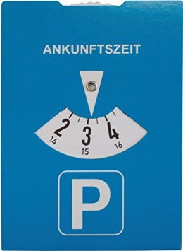Parking disc with gas calculator