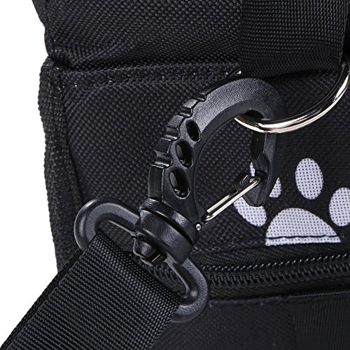 Pb Peggybuy Pet Carrier Pet auto appeso borsa a rete impermeabile gatto cucciolo sedile supporto sicuro Pad (nero)