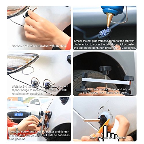 PDR Dent strumenti di riparazione carrozzeria Paintless Dent kit di riparazione Dent Puller grandine strumenti di rimozione per auto Dent Remover