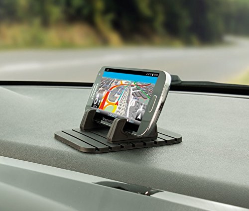 Pearl, supporto per navigatore, Supporto per Smartphone con tappetino antiscivolo per il cruscotto dell’auto (supporto navigatore Garmin)