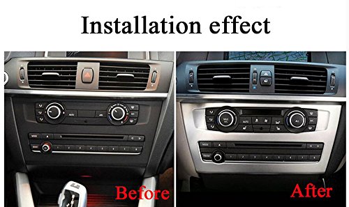 Per X3 F25 2011 – 2017/X4 F26 2014 – 17 car-styling ABS cromato opaco Center CD panel cover Trim Accessories adesivi 3D 1 PC