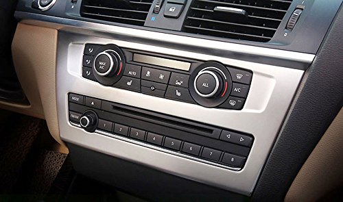 Per X3 F25 2011 – 2017/X4 F26 2014 – 17 car-styling ABS cromato opaco Center CD panel cover Trim Accessories adesivi 3D 1 PC