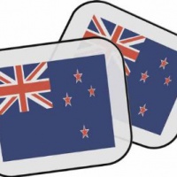 personalizzato bandiera di Nuova Zelanda Parasole della macchina