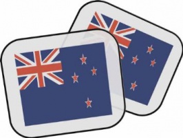 personalizzato bandiera di Nuova Zelanda Parasole della macchina