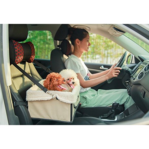 Pet Dog auto vettore seggiolino anteriore sedile impermeabile e ripiegabile con rivestimento in pile tappetino per piccoli animali gatti
