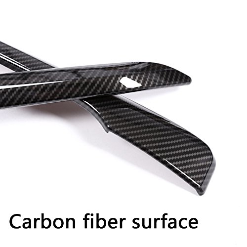 Pezzi in fibra di carbonio accessori fendinebbia anteriori strisce modanatura auto styling