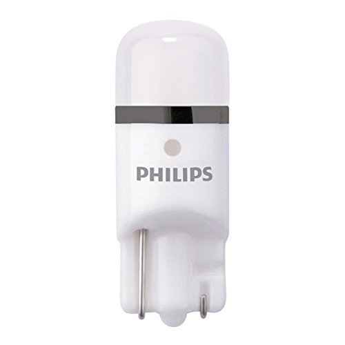 Philips 127996000KX2 X-treme Vision LED T10 6000K CeraLight, Diffusione Uniforme della Luce a 360°
