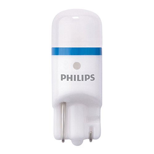 Philips 127998000KX2 X-treme Vision LED T10 8000K CeraLight, Diffusione Uniforme della Luce a 360°