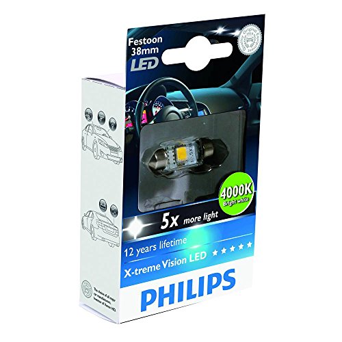 Philips 128584000KX1 - Festoon Led T10,5X38 4000K, 12V, 1W, B1Pz
