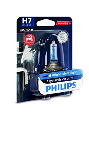 Philips 12972CVUBW CrystalVision ultra Moto H7 lampada fari per moto, 1 pezzo