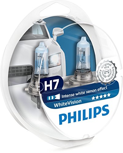 Philips 12972WHVSM WhiteVision Effetto Xenon H7 Lampada Fari, Confezione Doppia