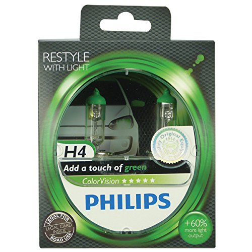 Philips Automotive Lighting 12342CVPGS2 ColorVision 2 Lampade Colorate per Auto, Verde
