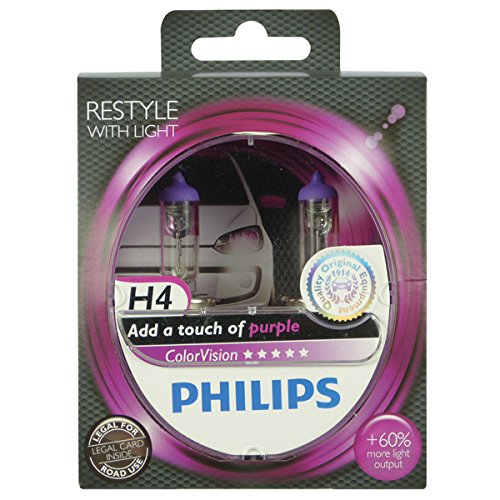 Philips Automotive Lighting 12342CVPPS2 ColorVision 2 Lampade Colorate per Auto, Viola