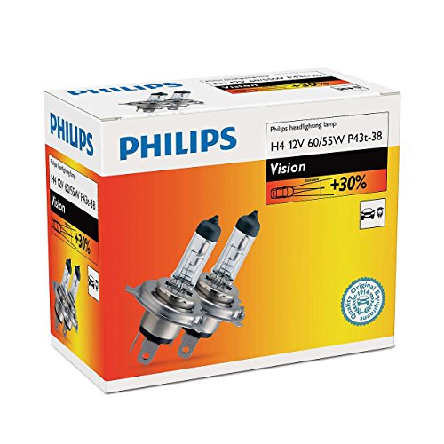 Philips H4 12 V 60/55 W P43t-38 visione auto lampadine fari 12342PRC2 2 lampadine