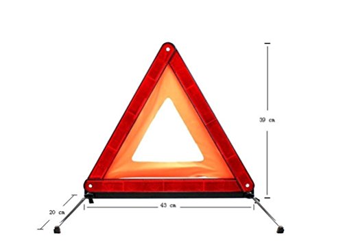 Pieghevole auto Triangolo di segnalazione di emergenza, emergenza strada Flasher (Triangolo di segnalazione di 2)