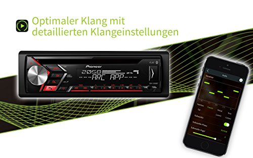 Pioneer S300 0bt multifunzionale CD Autoradio con bluetooth vivavoce con microfono esterno, USB e AUX in Nero