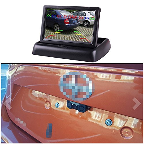 Podofo Wireless Auto bcakup Fotocamera 3 In1 telecamera retromarcia Sensori di parcheggio Radar Detector Sistema 4.3 LCD Monitor di retromarcia per veicolo