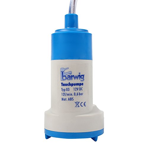 Pompa a immersione 12 V 0,6 Bar 12 litri al minuto 18 – 24 Watt Pompa per Acqua Potabile