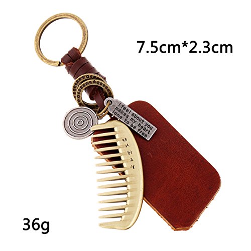 Portachiavi anello von fabl Crew USB Stick allegati portachiavi Keychain per gli uomini e le ragazze zaino ciondolo Vintage stile lega di bronzo del modello di pettine 1 pezzi