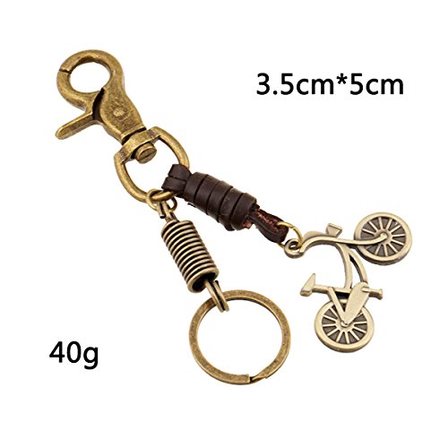 Portachiavi anello von fabl Crew USB Stick chiave allegati auto allegati portachiavi Keychain per gli uomini e le ragazze zaino ciondolo stile vintage Bronze in lega di bici 1 pezzi