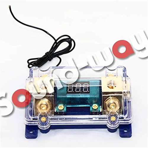 portafusibile ANL Professional per amplificatore auto con voltmetro Digital per amplificatore sono + Fusibile 200 Amp