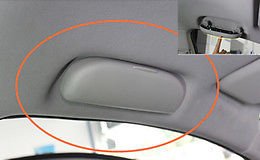 Portaocchiali Porta Occhiali da Sole Plastica Auto Veicoli Per Auto Verificare le Misure Lunghezza: 21,6cm Larghezza: 6,7cm Altezza: 3,8cm