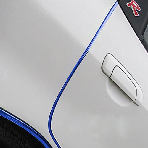 Portiere protezione 4 m in blu per auto – u-Profile Flessibile – ritagliabile – autoadesivo autoveicoli