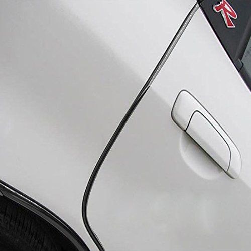 Portiere protezione 4 m in Nero per Auto – U-Profile Flessibile – ritagliabile – autoadesivo autoveicoli