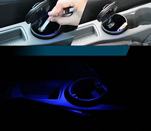Posacenere per auto Posacenere per auto due in uno Lampada LED per interni Posacenere dedicato Posacenere rimovibile portatile