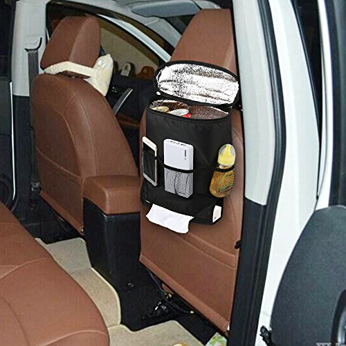Potentcera auto sedile posteriore Storage Bag isolamento multi tasche viaggio del sacchetto della borraccia