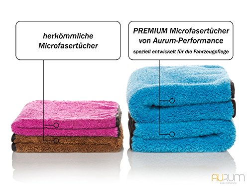 Premium – [2 pezzi] Estremamente soffici Panni in Microfibra 800 GSM dalle ottime prestazioni – Perfetto per asciugare e lucidare