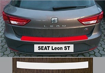 proprio per Seat Leon ST Station wagon, Anno di produzione dal 2013 Avvio davanzale protector trasparente