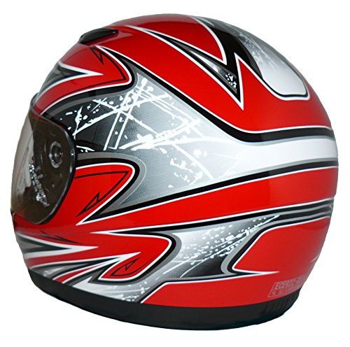 Protectwear motociclo casco del bambini rosso SA03-RT,Taglia S (gioventù XL) 54/55 cm