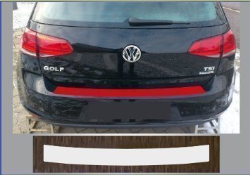 Protezione vernice protector davanzale avvio pellicola trasparente VW Golf 7 limousine
