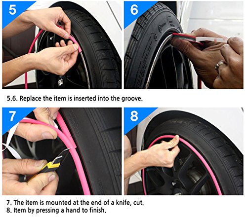 Protezioni Rimblade per bordi dei cerchioni in lega di auto, stampati in gomma