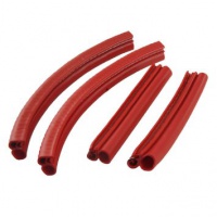 Protezioni sigillanti in gomma rossa per portiere auto,strisce paraspifferi,4 pezzi